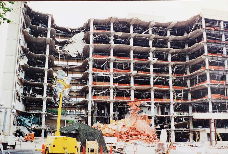 Oklahoma City Federal Building Bombed